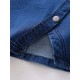 Damen Jeansrock Blue Buttons Cotton Short Irregular Herbst und Winter Cowboy Bottoms