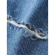 Damen Shorts Hellblau Cowboy Casual Cotton Straight Kurze Jeanshose