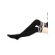 Frauen weiße Strümpfe gestreifte lange Oberschenkel hohe Socken