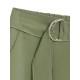 Hunter Green Pants für Frauen Schnürung Baumwolle Raised Waist Wide Leg Cotton Casual Hose
