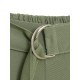 Hunter Green Pants für Frauen Schnürung Baumwolle Raised Waist Wide Leg Cotton Casual Hose