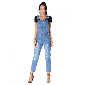 Mom Jeans Frauen Blue Jeans Buttons Baumwolle Raised Waist Tapered Fit Hose Jeanshose 