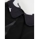Plus Size Vintage Kleid Black Bat Print Swing Kleid mit Cape