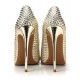 Damen High Heels Gold Spitzen Zehen Slip-on Stiletto Pumps