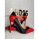 Womens Black High Heels Stöckelabsatz aus Polyurethan-PU-Leder mit Sommer-T-Riemen