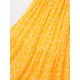 Damen Maxikleider Ärmelloses, gelb bedrucktes Trägerhals, rückenfreies Maxikleid aus Baumwolle