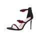 Damen Absatz Sandalen Aprikose Stiletto Absatz runde Zehen Micro Wildleder Upper Fashion Sandalen