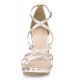 Silber Glitter Mode Gladiator Sandalen für Damen