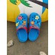 Flache Sandalen für Frauen ausgeschnitten Memory Foam Beach Closed Toe Casual Gelber Slipper