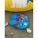 Flache Sandalen für Frauen ausgeschnitten Memory Foam Beach Closed Toe Casual Gelber Slipper