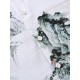 Chinesische Tuschmalerei Landschaftsdruck Kurzarm Hemd