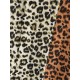 Kontrast Kurzärmliges Hemd mit Leopardenmuster