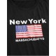 Amerikanische Flagge in New York Basic T-Shirt