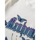 Buchstabe Schmetterling Farbe Fallschulter Sweatshirt