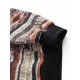 Tribal Geometrische Muster Knit Vlies Hoodie