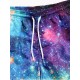 Galaxie Gedruckte Tunnelzug Board Shorts