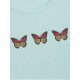 Kurzärmliges T-Shirt mit Schmetterlingsdruck