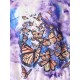 Krawattenfärbender Schmetterling Hängender Schulter Sweatshirt