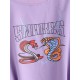 Kurzes Sweatshirt mit Schlangenmuster und Grafik
