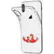 Oihxse Kompatibel mit iPhone 7+Plus/8+Plus Hülle Klar Transparent TPU Silikon Schutzhülle Crystal Clear Original Durchsichtige Anti-Schock Anti-Scratch Kratzfest Durchsichtige Dünn Cover-Fuchs+Mann