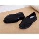 ZR1LZ Verstellbare Sandalen Weite Schuhe übergroße Schuhe EIN Pedal Klettschuhe Ödemschuhe-Black 40