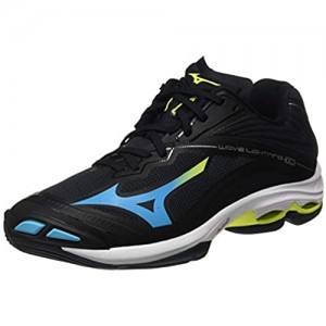 Mizuno Unisex-Erwachsene Wave Lightning Z6 Sneaker Black/BlueAtoll/SYellow
