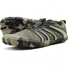 Oranginer Herren Barfußschuhe Big Toe Box Minimalistische Cross Training Schuhe für Männer (2-Camouflage) 42.5 EU