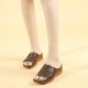 ZAPZEAL Damen Wedge Sandalen Plattform für Frauen Peep Toe Hollow Out Flower Vintage Sandalen Sommer Slip On Beach Slide Sandalen Lässige Wandersandalen 3 Farben 36-43 EU