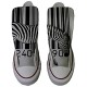 Unbekannt Sneaker All American USA - Base Type Star Unisex - Print Vintage 1200dpi - Italian Style - personalisierte Schuhe (Handwerk Produkt) Zebra Barcode