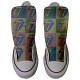 Unbekannt Sneaker All American USA - Base Type Star Unisex - Print Vintage 1200dpi - Italian Style - personalisierte Schuhe (Handwerk Produkt) Rolling Stones