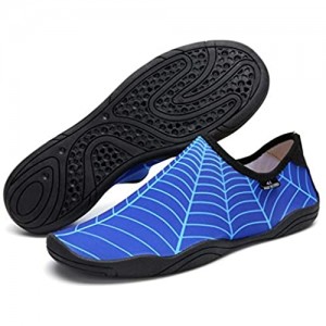 GDSSX Männer und Frauen barfuß dick-Sohlen weiche Schuhe Schnorcheln Schuhe Wasser Schuhe rutschfeste Schwimmschuhe Schnelltrocknend (Color : Blue Size : 47)
