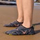 GDSSX Männliche und Frauen Weiche Schuhe Schnorcheln Schuhe rutschfeste Strandschuhe Geschwindigkeit Interferenz Wasser Schwimmschuhe Schnelltrocknend (Color : Purple Size : 45EU)