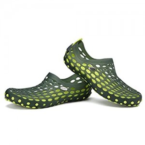 Männer und Frauen Schwimmschuhe Wasser Schuhe Schnorcheln Schuhe rutschfeste Strandloch Schuhe Geschwindigkeit Interferenz Wasser Schuhe Schnelltrocknend (Color : Green Size : 41)
