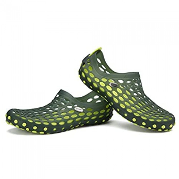 Männer und Frauen Schwimmschuhe Wasser Schuhe Schnorcheln Schuhe rutschfeste Strandloch Schuhe Geschwindigkeit Interferenz Wasser Schuhe Schnelltrocknend (Color : Green Size : 38)
