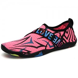 WXYPP Frauen Wasserschuhe Schnell trocknend Outdoor rutschfeste Taucherstrand Schuhe Aqua Schuhe (Color : Pink Size : 36EU)