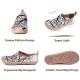 UIN Canvas Schuhe Damen Slip On Modell Art Bemalte Granatapfel Weiß