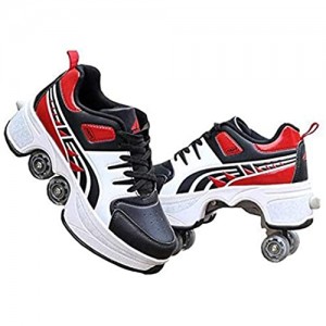 WYEING. Pulley Ice Skates Multifunktionale Verformung Rolle Schuhe Unsichtbare 4-Rad-Rollschuhe Skate Roller Skating Kinder Outdoor-Sport Für Erwachsene Unisex