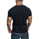 Amaci&Sons Oversize Doppel Farbig Herren Slim-Fit Crew Neck Basic T-Shirt Rundhals 1-0001