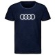 Audi T-Shirt Ringe, Herren, blau, L