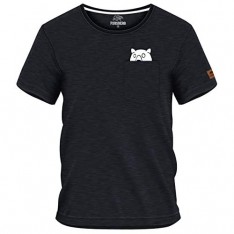 FORSBERG Ragnarson T-Shirt Brusttasche mit Bär Funshirt Rock´n´Roll Rundhals bequem robust