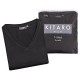 Kitaro Doppelpack V-Neck T-Shirt Herren Übergröße schwarz
