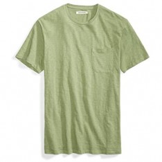 -Marke: Goodthreads Herren T-Shirt Short-sleeve Crewneck Striped Slub Pocket T-shirt
