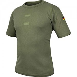 normani Bundeswehr Tropen T-Shirt mit Deutschlandfahnen und Klettstreifen