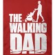 The Walking Dad - Papa Shirt Geschenk für Vatertag mit Kinderwagen Spruch Vater - Herren T-Shirt und Männer Tshirt
