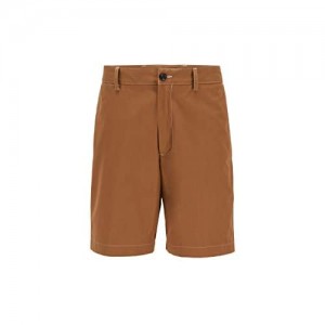 BOSS Herren Kedno-Short-CS Regular-Fit Shorts aus Baumwoll-Popeline mit Paper-Touch-Effekt