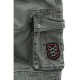 Rock Rebel by EMP Graue Cargo Shorts mit Patches Männer Short grau Basics