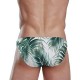 ZZKKO Sexy Badehose mit tropischen Dschungelblättern, Strand-Bikini für Herren