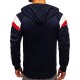 BOLF Herren Kapuzenpullover Hoodie Pullover Sweatshirt mit Aufdruck Freizeit Street Gym Fitness Jogging Sport Style (1A1)