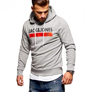 JACK & JONES Herren Hoodie Kapuzenpullover Sweatshirt Pullover Streetwear 4 Elements
