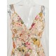 Abendkleid Rosa ärmellose rückenfreie Polyester-Paillettenkleider Midi-Partykleid Bodycon-Festzugskleid